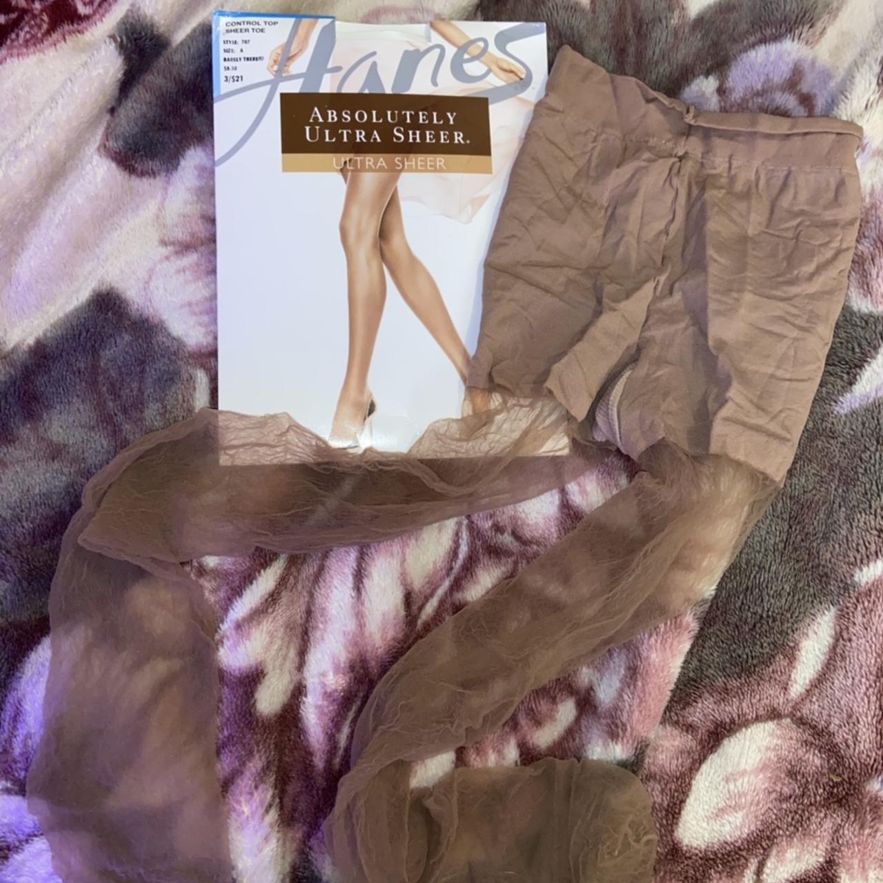 hanes ultra sheer nude panty hose size “a” range on... - Depop