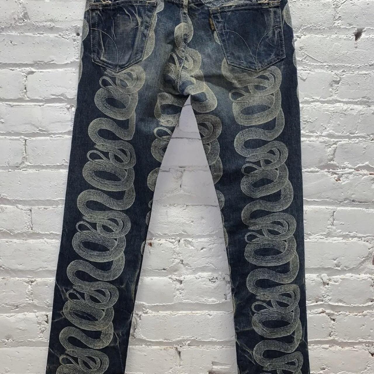 Archive Hysterics Glamour Snake Denim size L in... - Depop