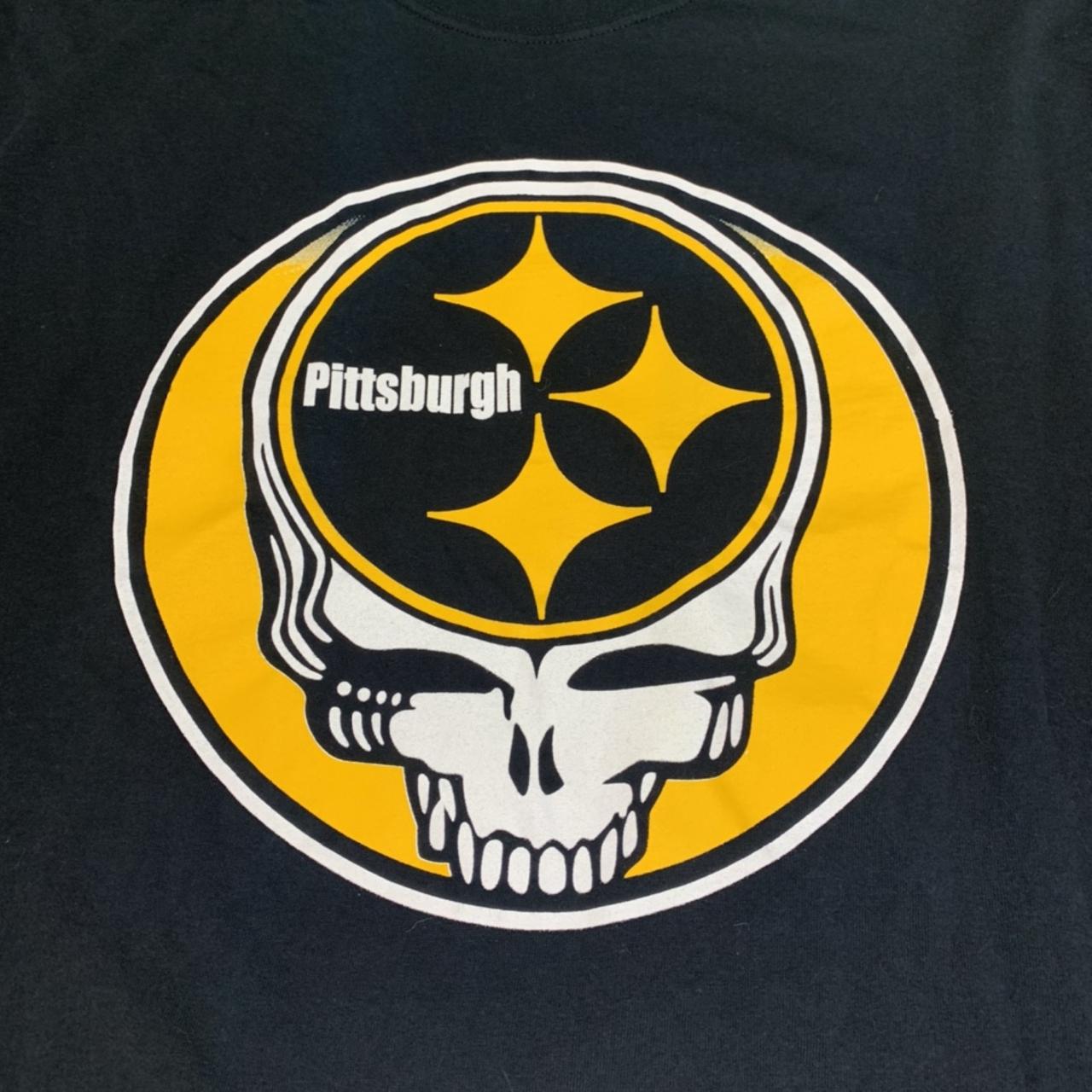 NFL Team Pittsburgh Steelers X Grateful Dead Logo Band Premium Men's T-Shirt  