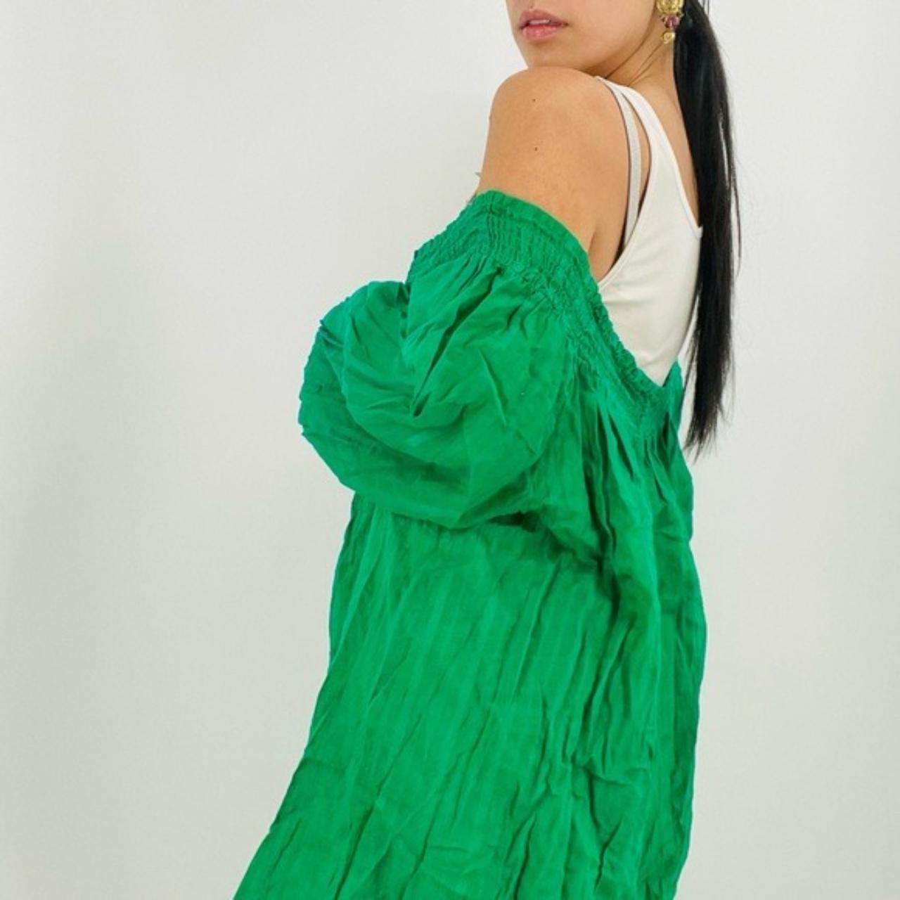Tibi Women's Green Blouse (3)