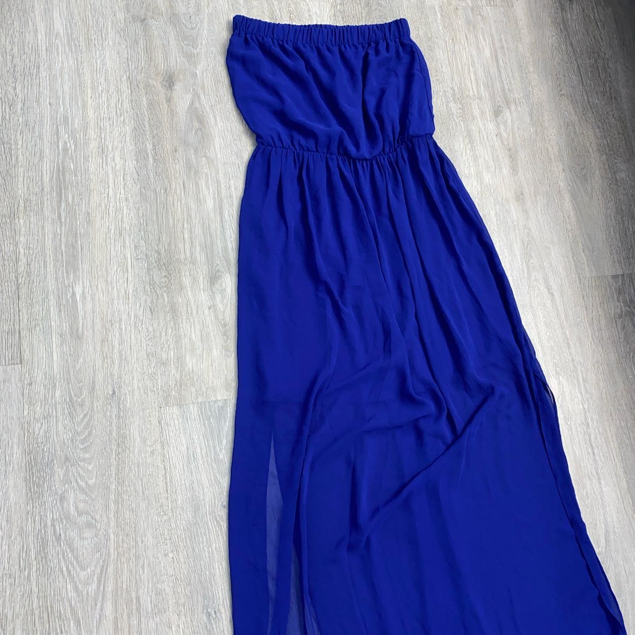 TOPSHOP ROYAL BLUE TUBE DRESS (UK 10) GOOD... - Depop