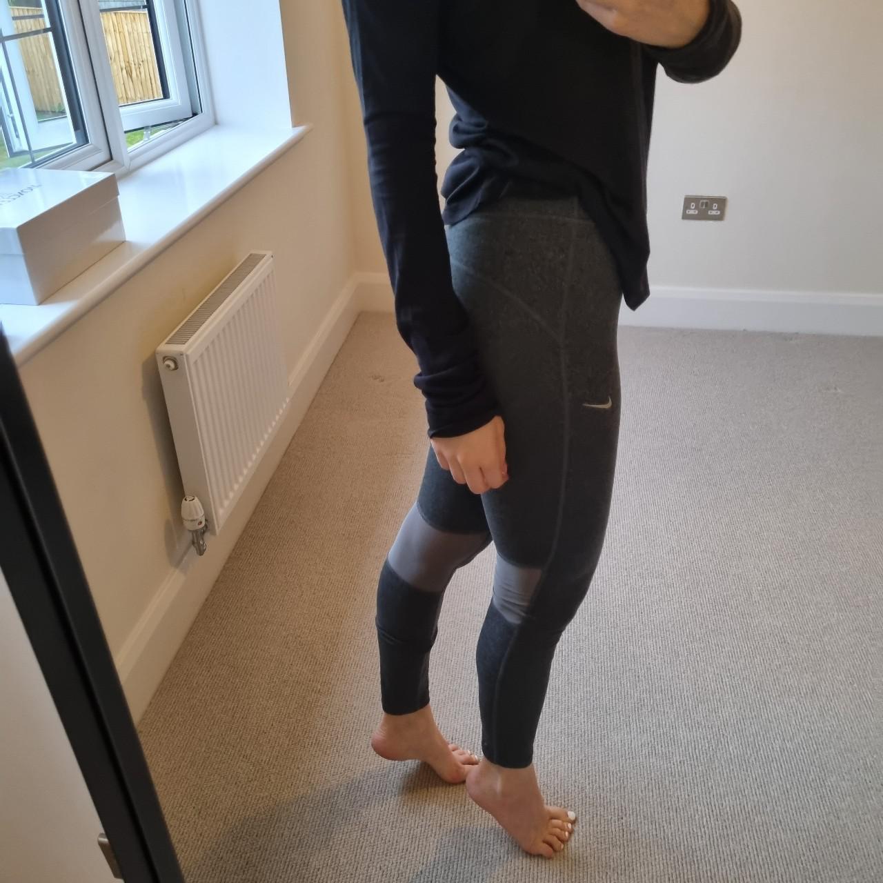 nike high waisted leggings with drawstring