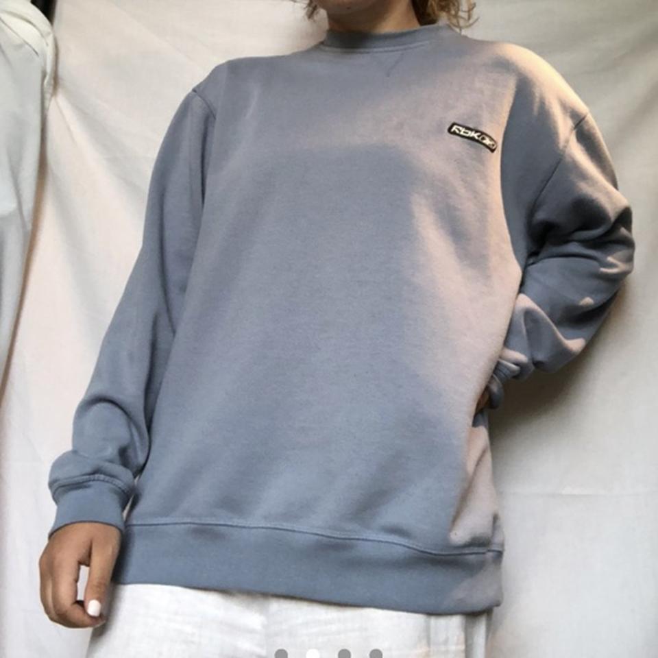 Baby blue best sale reebok sweatshirt