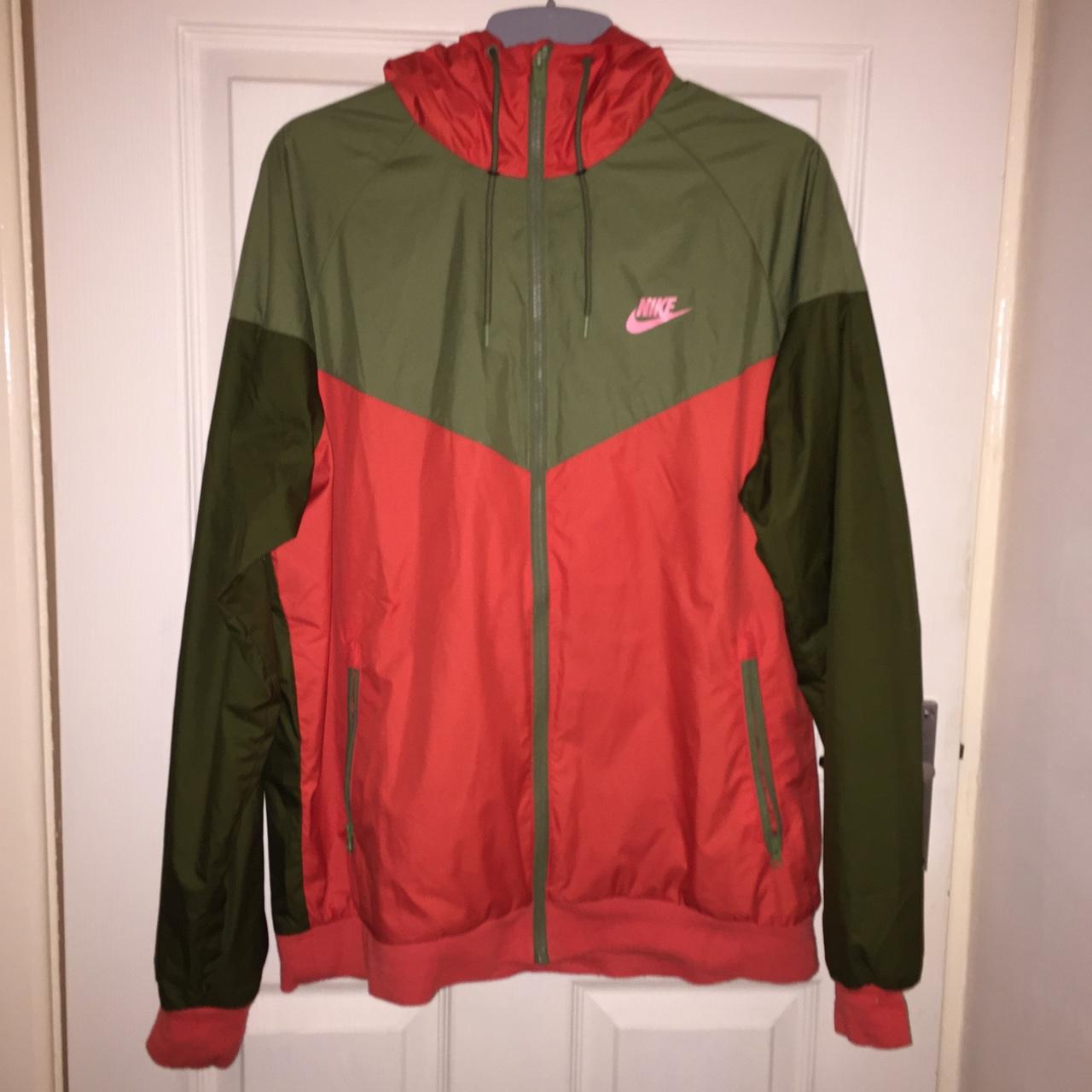 Orange and sale green nike windbreaker