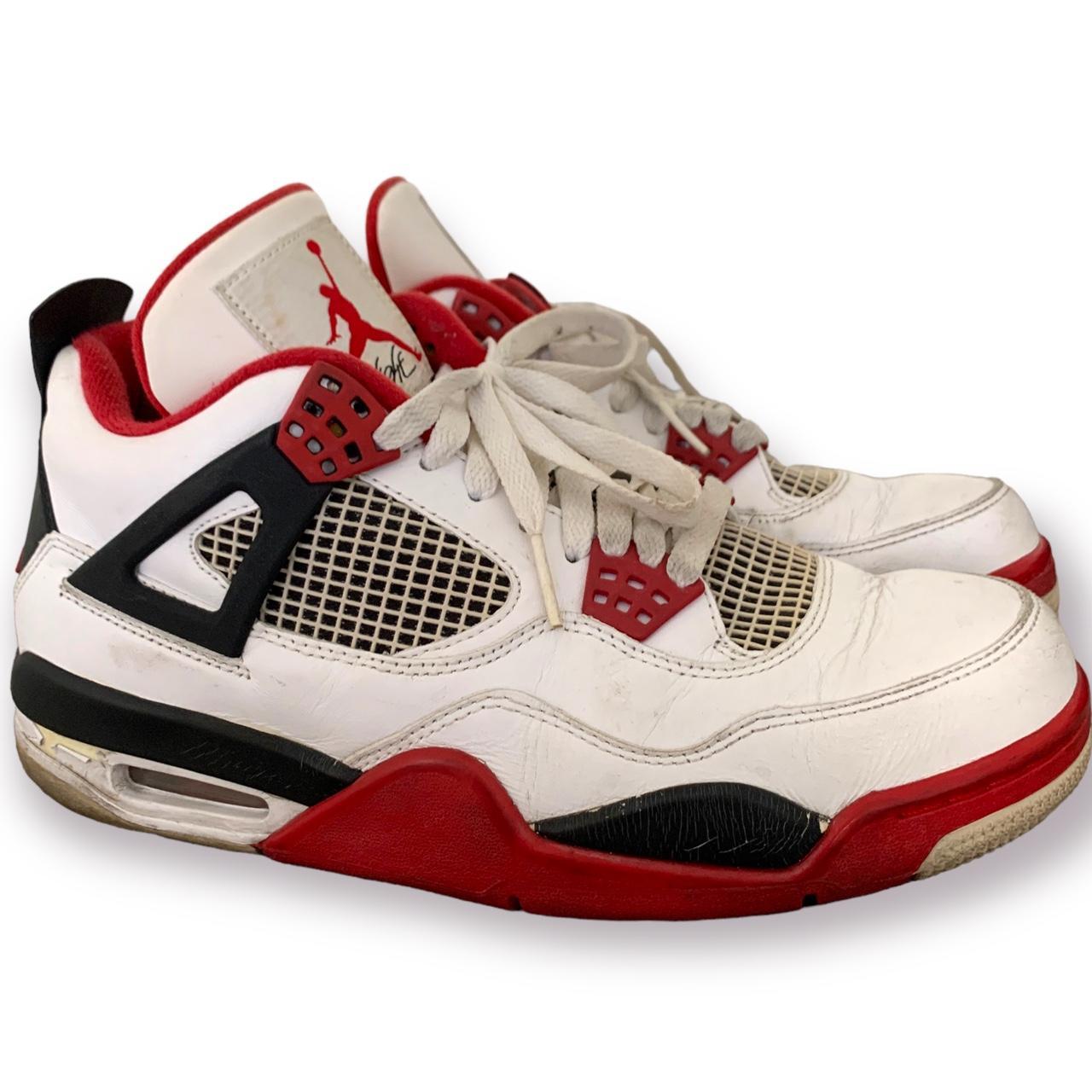 Air Jordan 4 Size UK 8 Jordan 4 fire red... - Depop