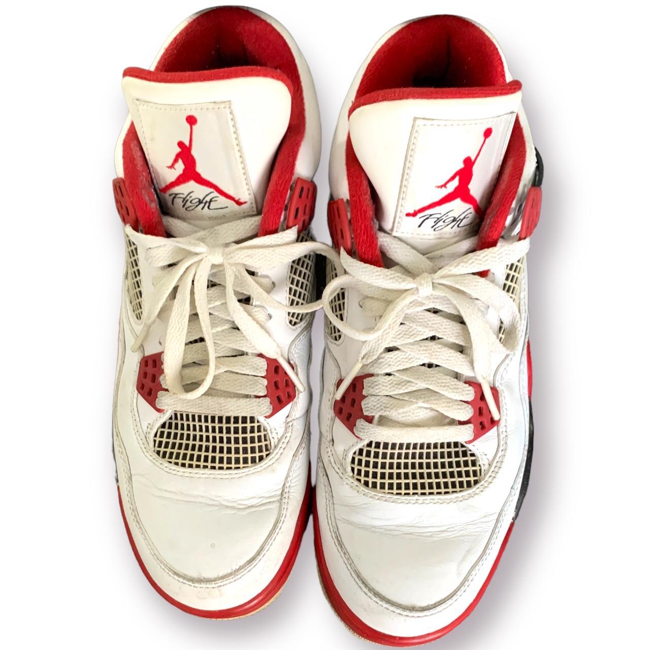 Air Jordan 4 Size UK 8 Jordan 4 fire red... - Depop