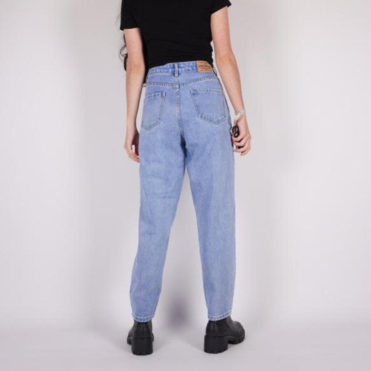 vintage 90s blue denim high waisted jeans Brand:... - Depop