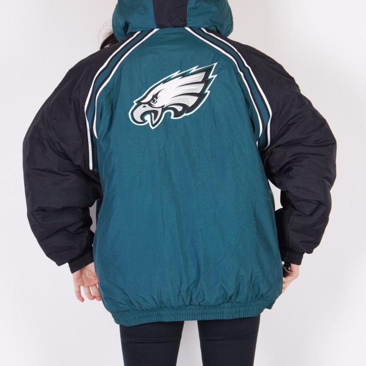 Vintage nfl eagles puffer coat / jacket Brand... Depop