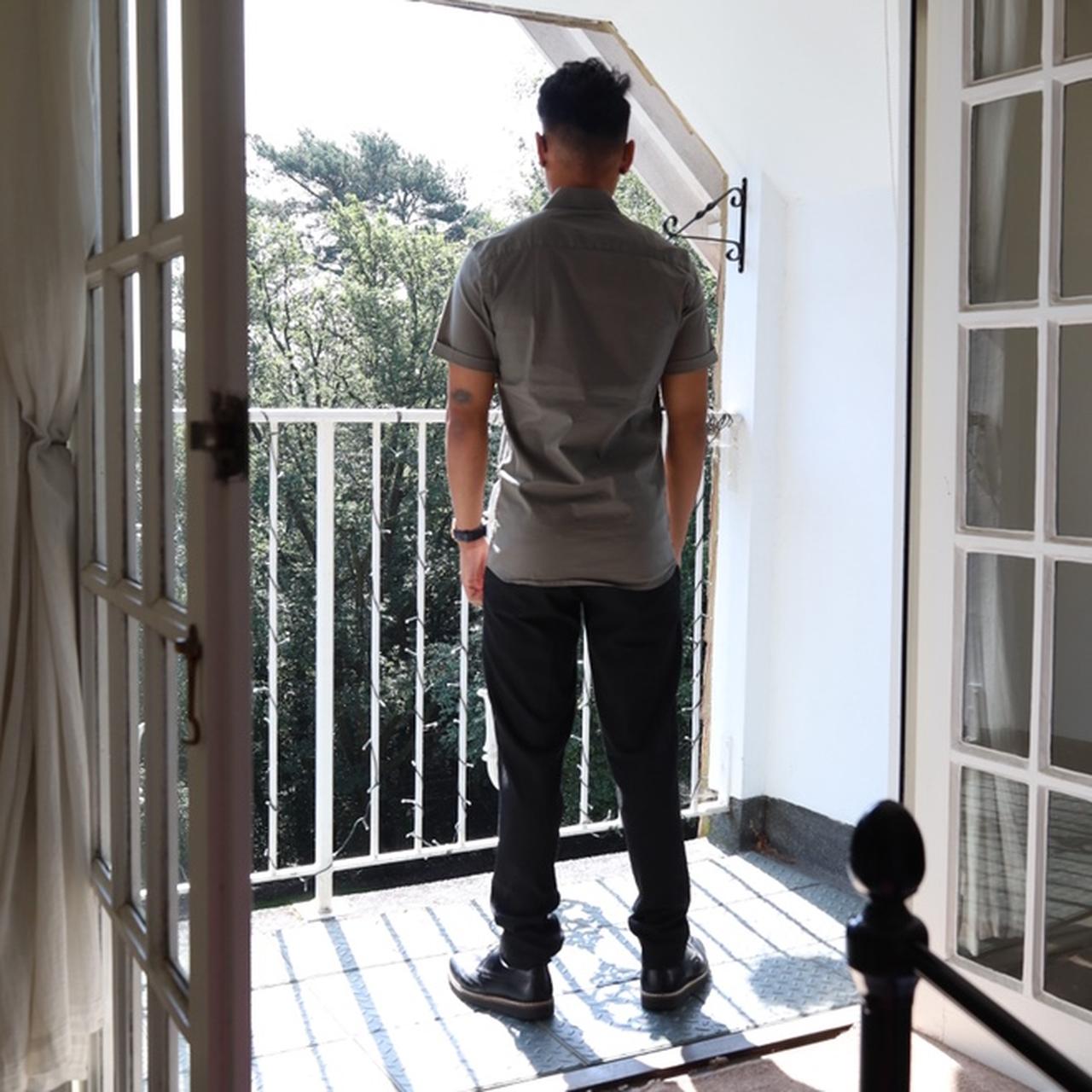 Zara Men's Green Shirt Depop