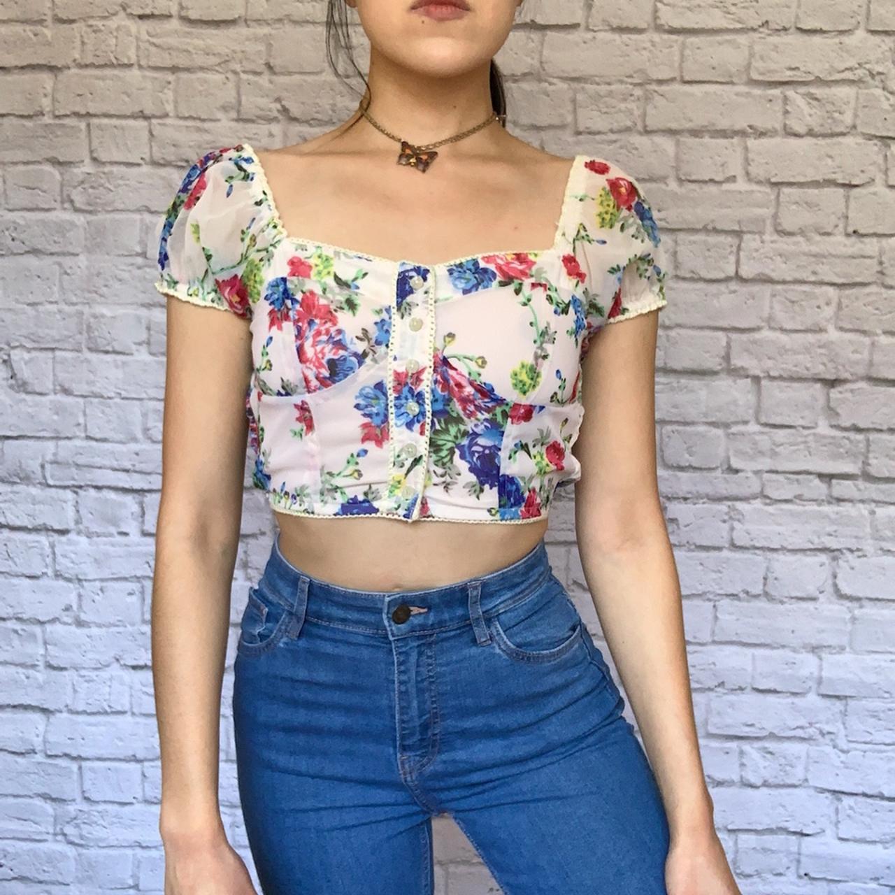 UNIF Women's Crop-top | Depop