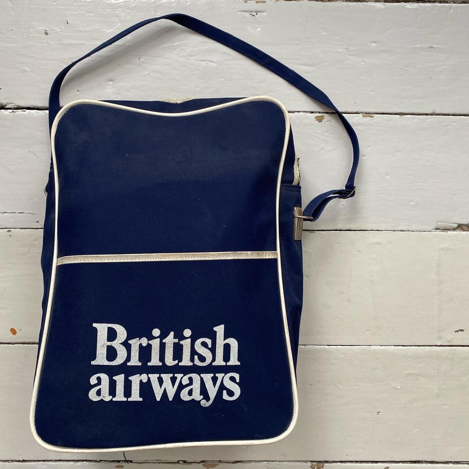 Vintage Retro British Airways Flight Bag Cabin... - Depop