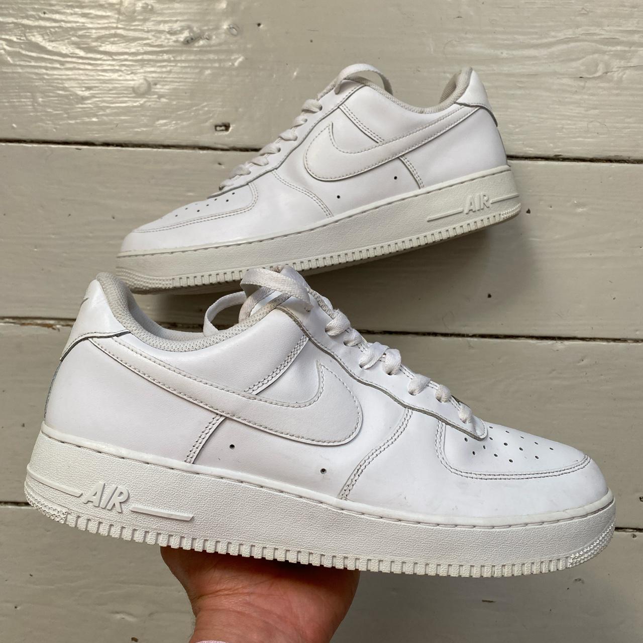 Nike Air Force 1 White 💎 Clean pair near mint... - Depop