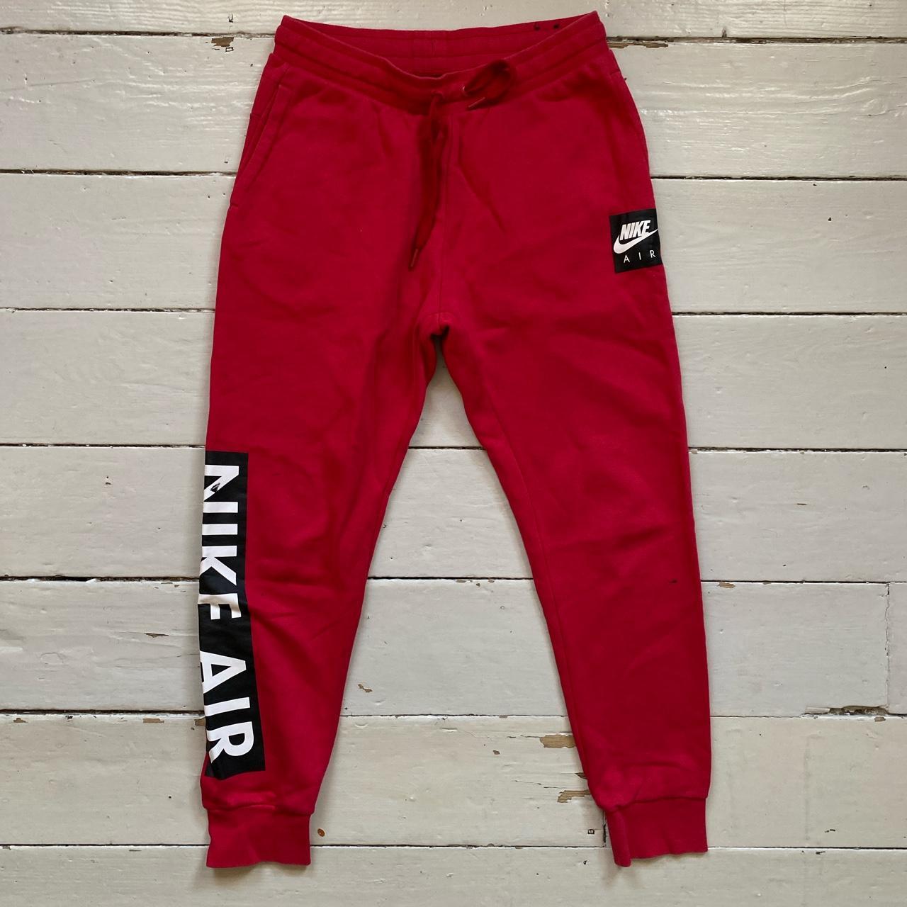 mens nike red joggers