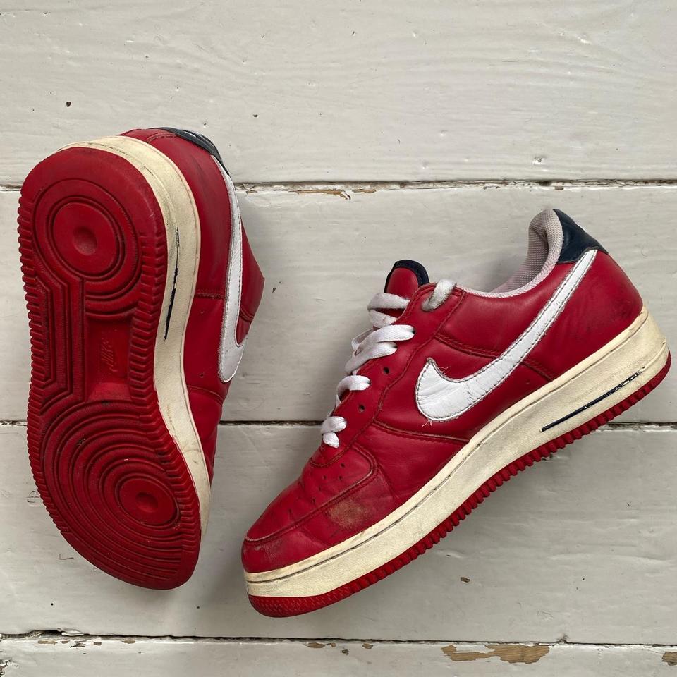 Vintage Nike Team Red/White Embroidered Jaguars - Depop