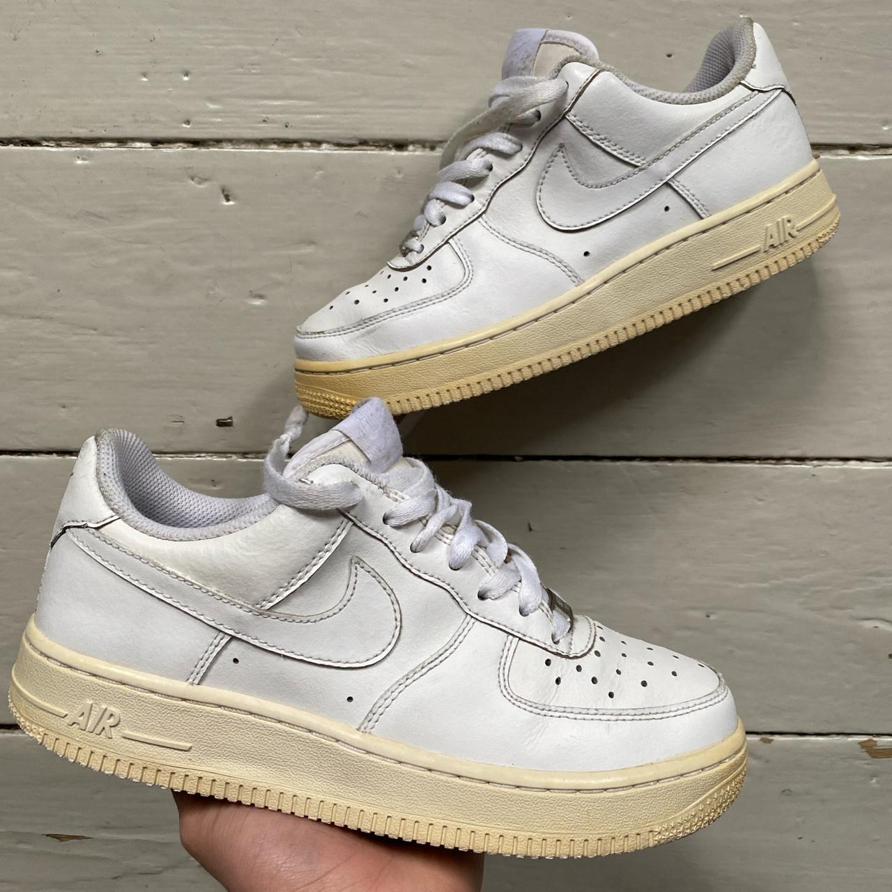 Nike Air Force 1 White 🥛 In good condition, some... - Depop