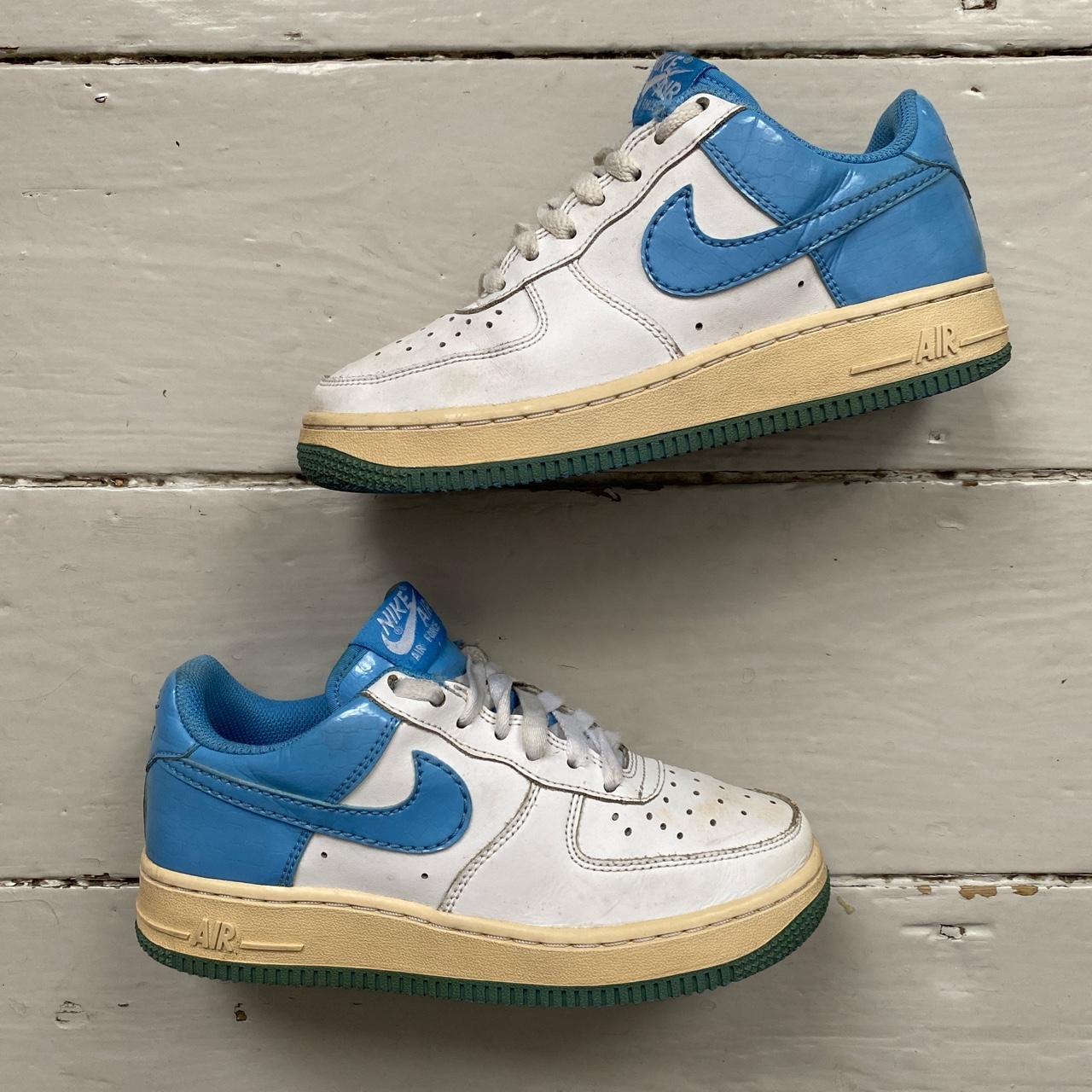 Nike Air Force 2007 'Paris' blue/green/brown - Depop