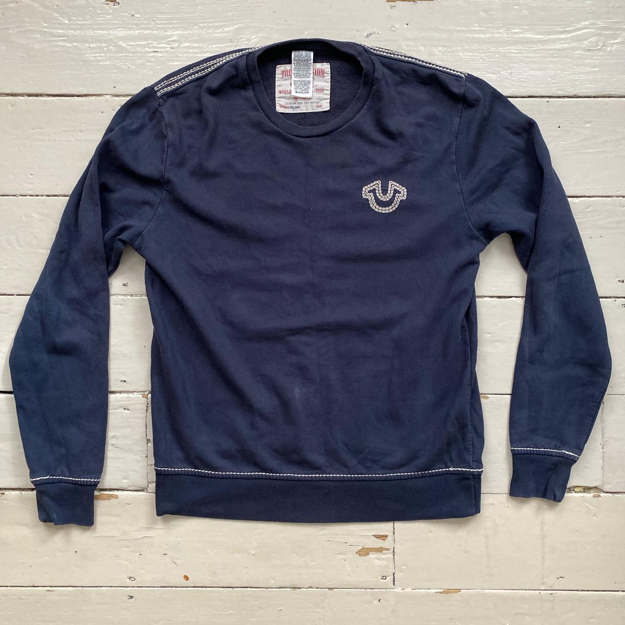 true religion navy jumper