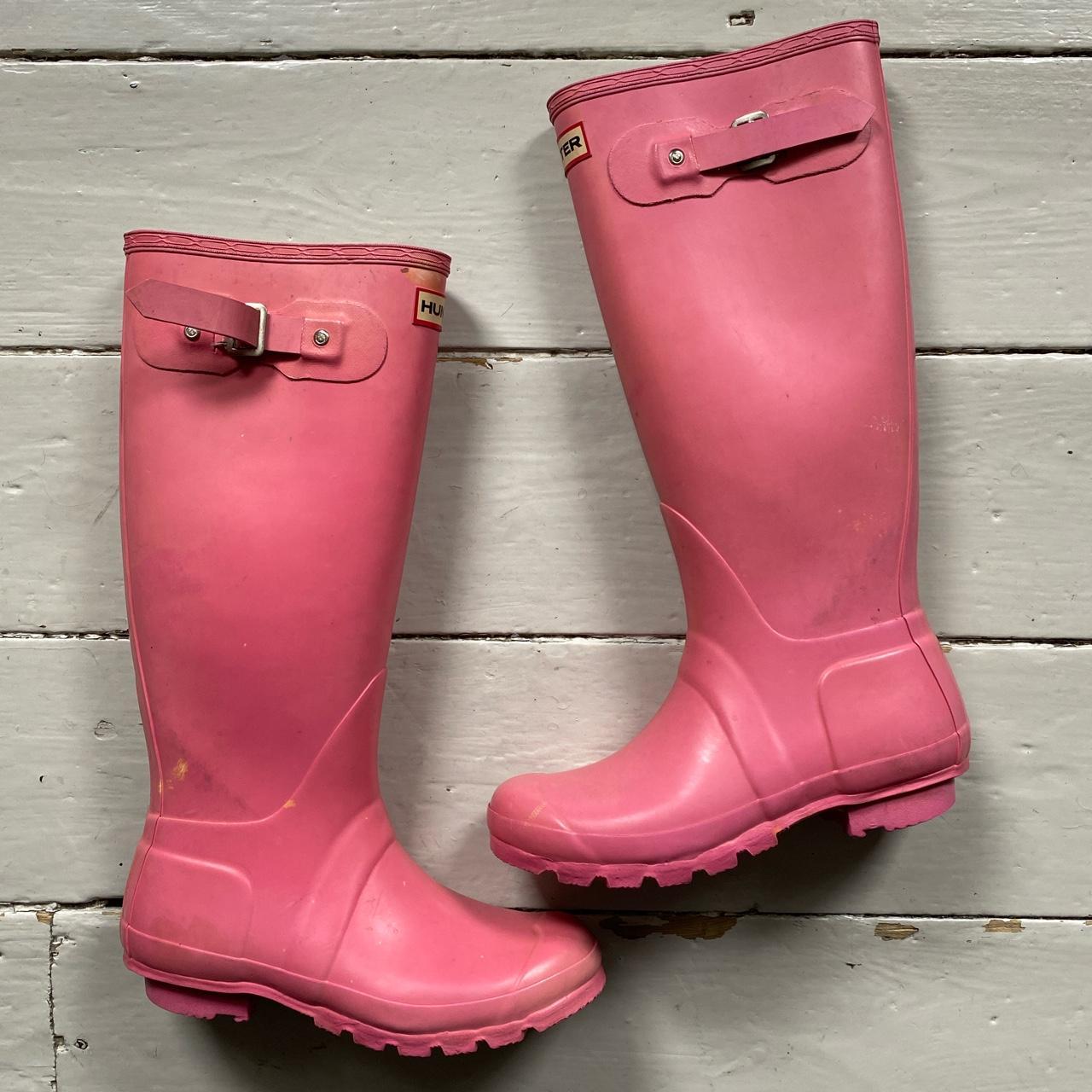 Pink hunter cheap wellies size 5