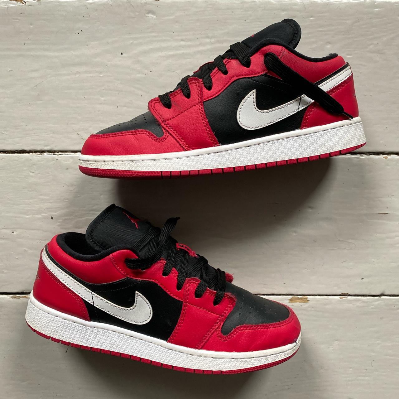 jordan 1 low red and black