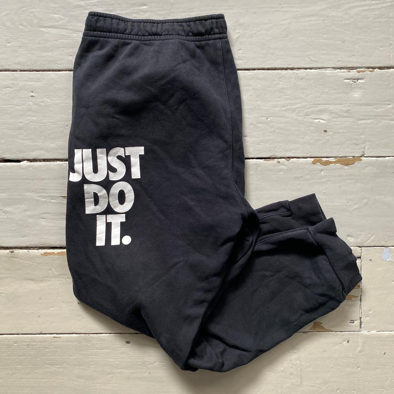 Nike just do it joggers black best sale