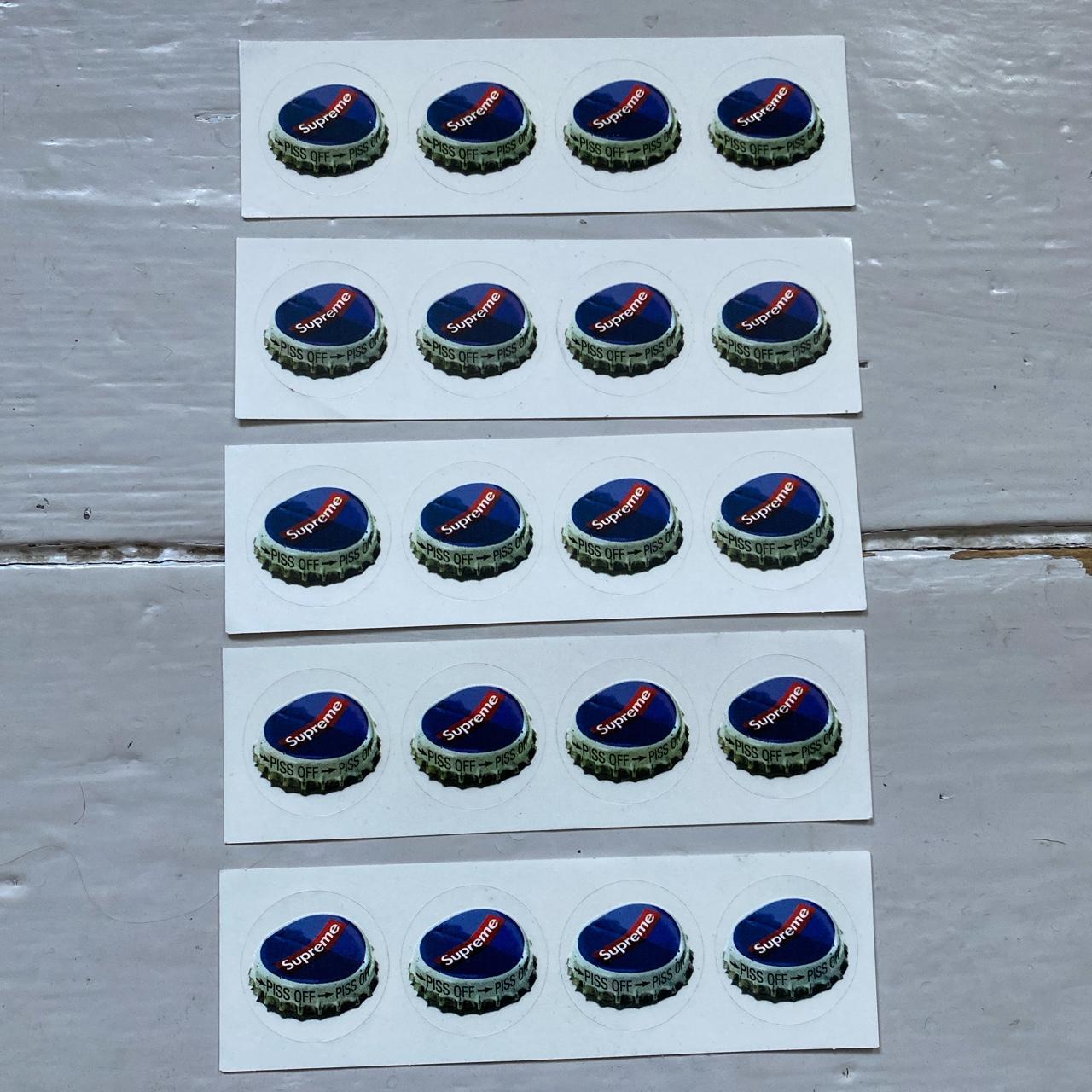 Supreme bottle hot sale cap sticker