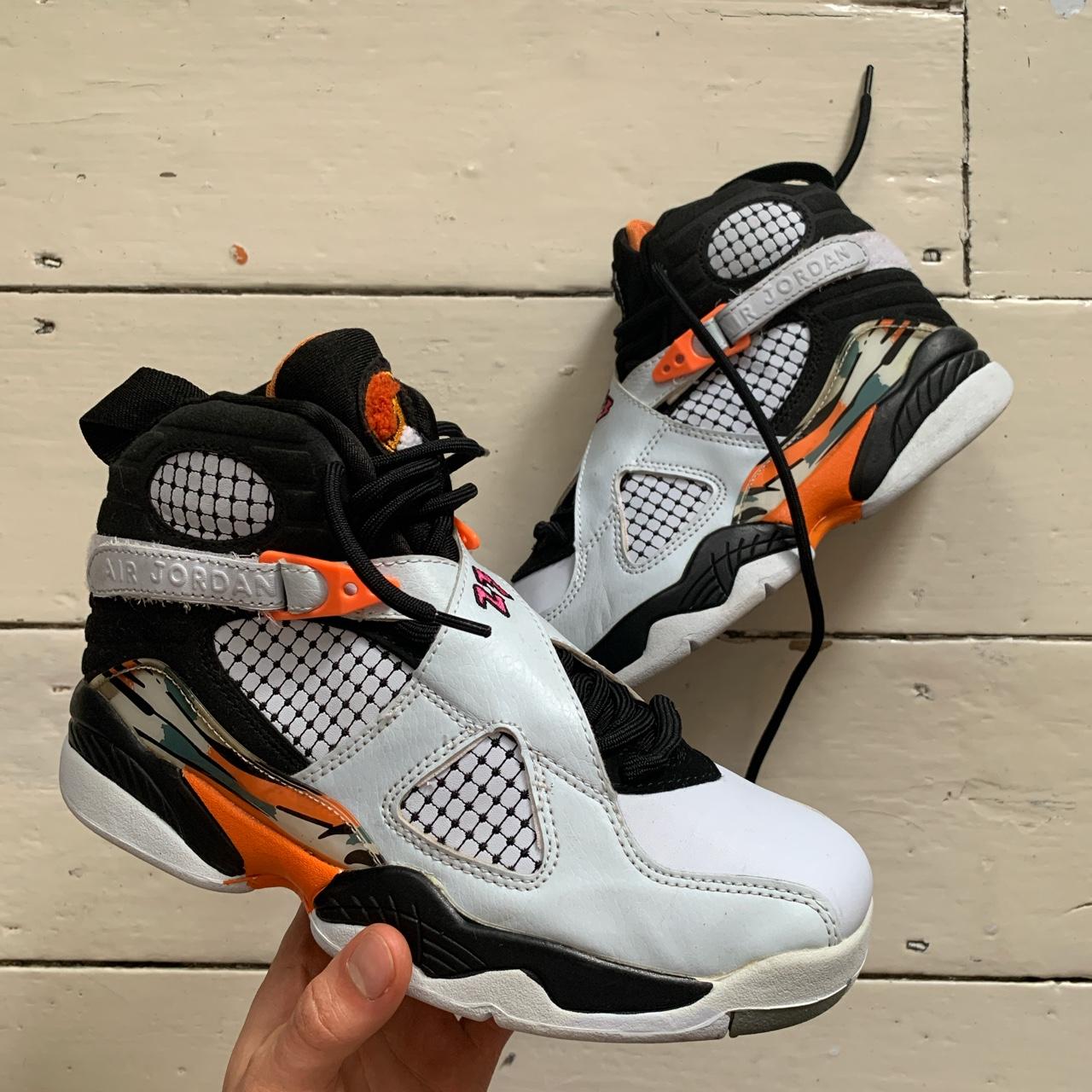 Jordan 8 hot sale orange black