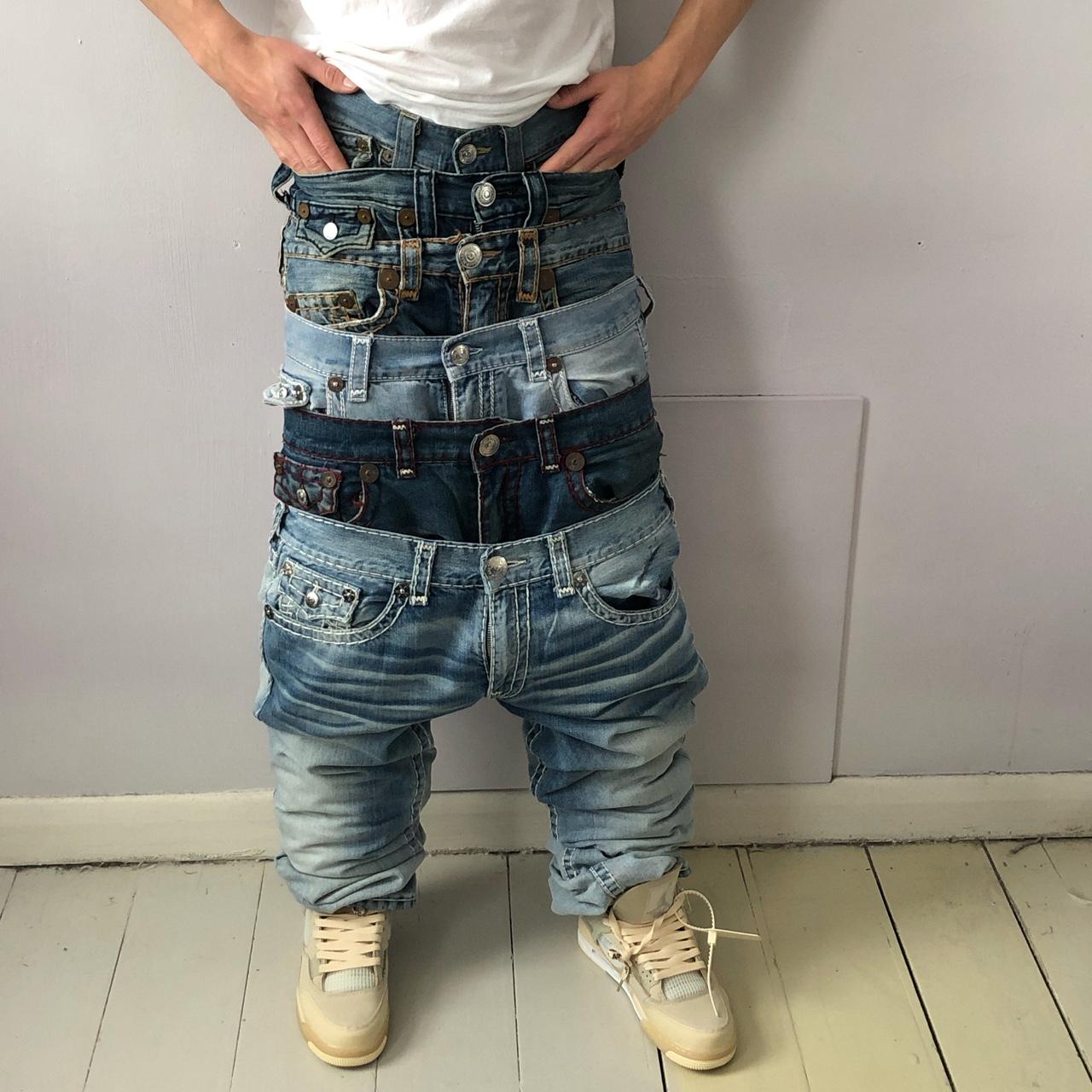True Religion Jeans All with button lids on back... - Depop
