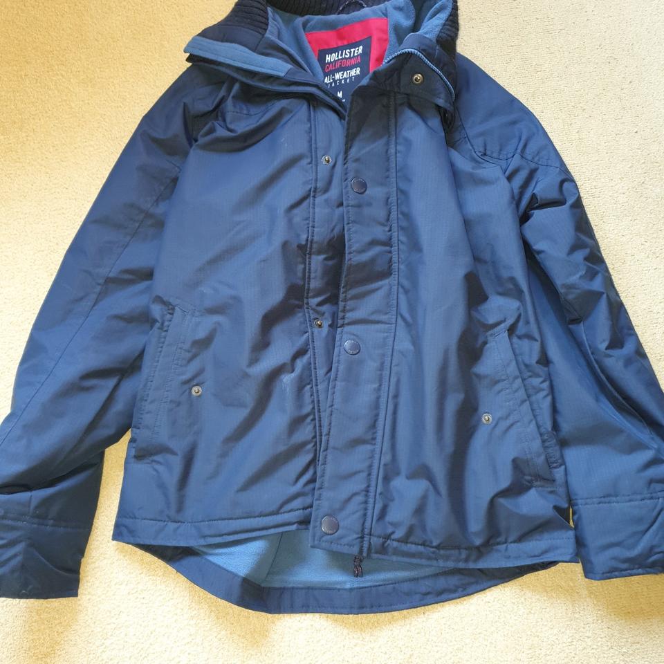 Hollister all-weather jacket! Waterproof and wind - Depop