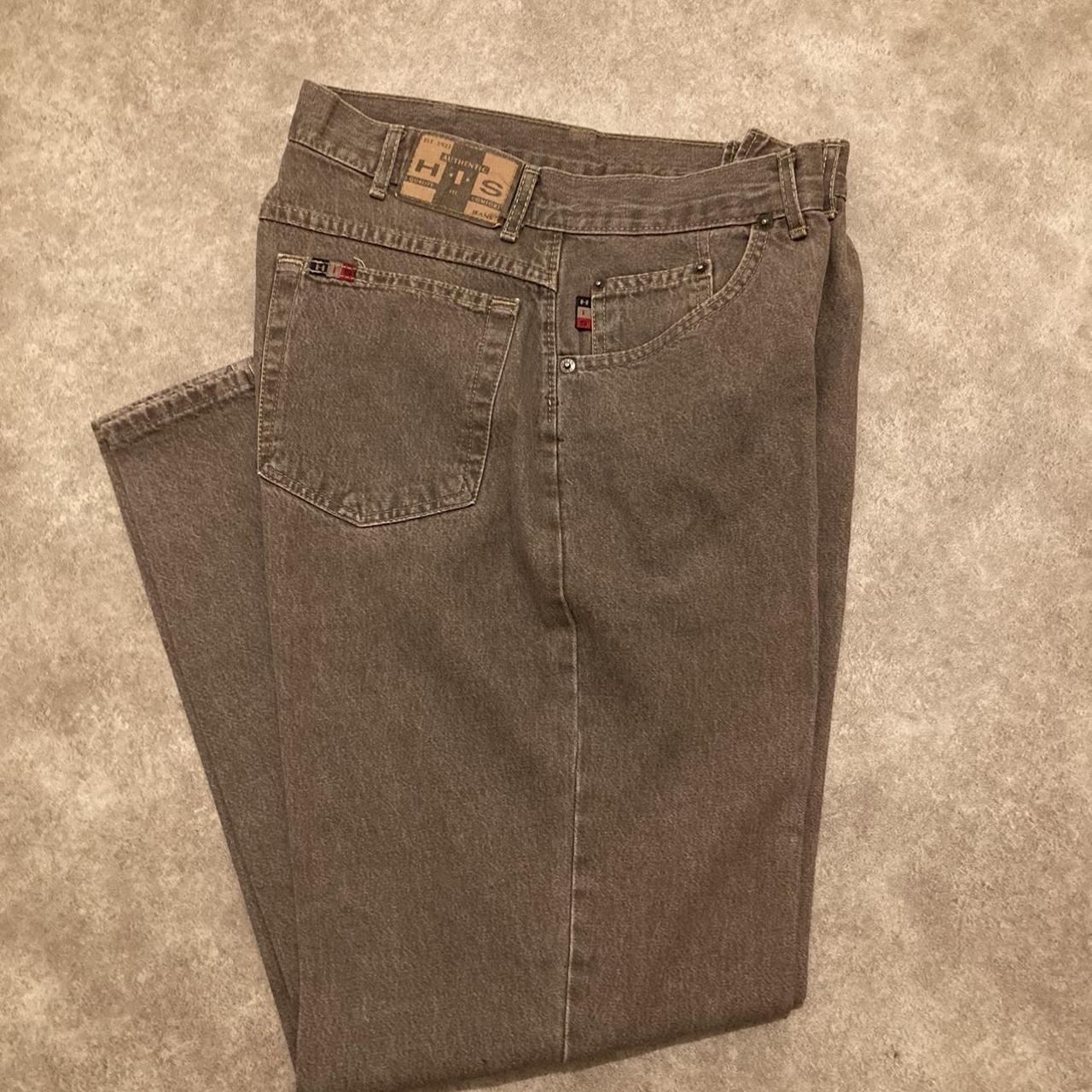 H.I.S Mens Jeans Brown Denim medium Rise, Relaxed... Depop