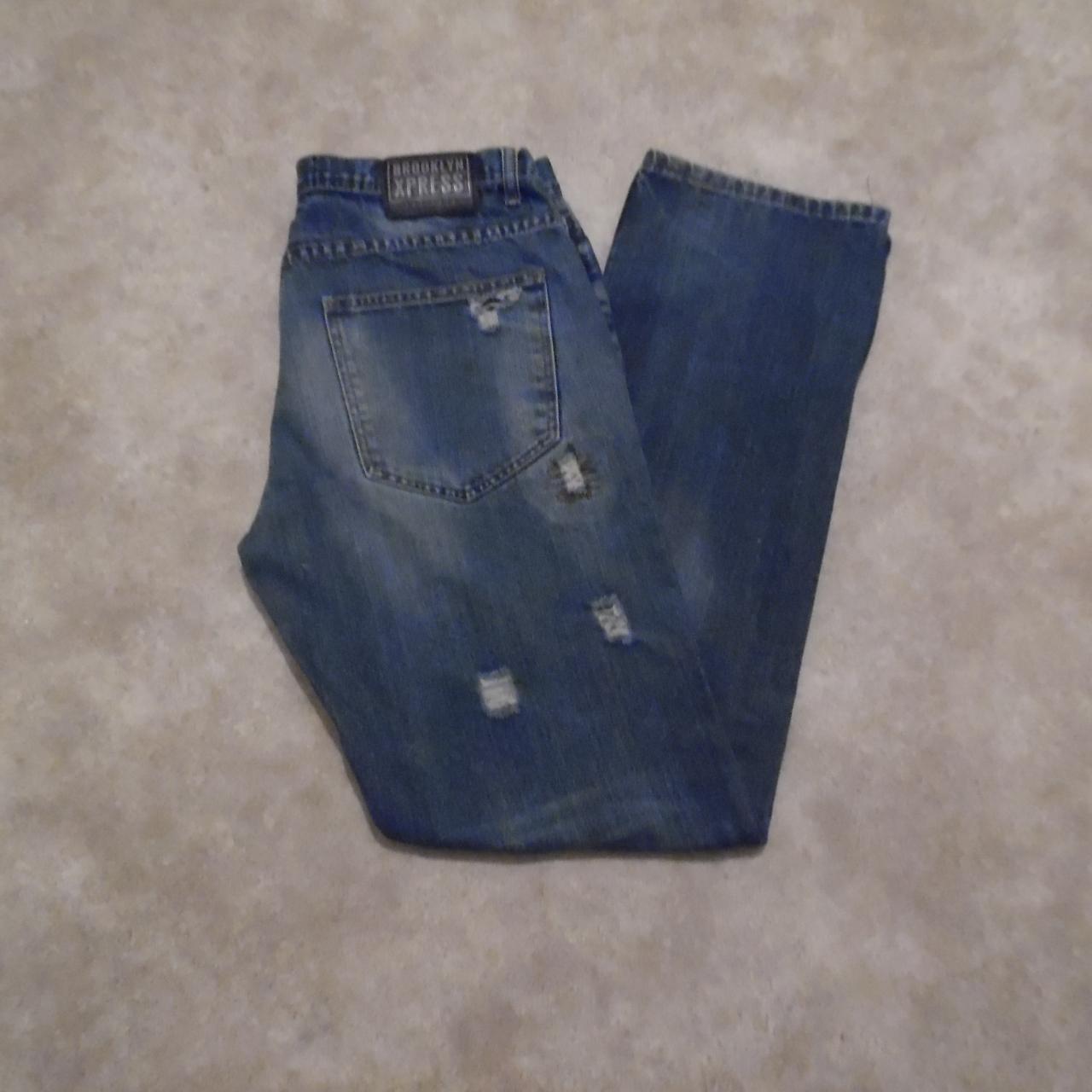 Brooklyn Xpress Mens Distressed Jeans Size 34x34... - Depop