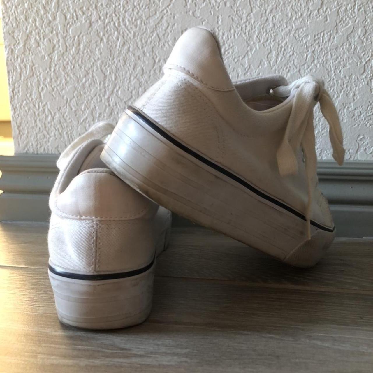 white platform sneakers