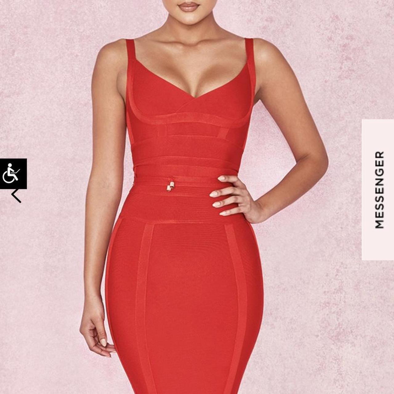 Perfect house of cb red belice dress Worn for