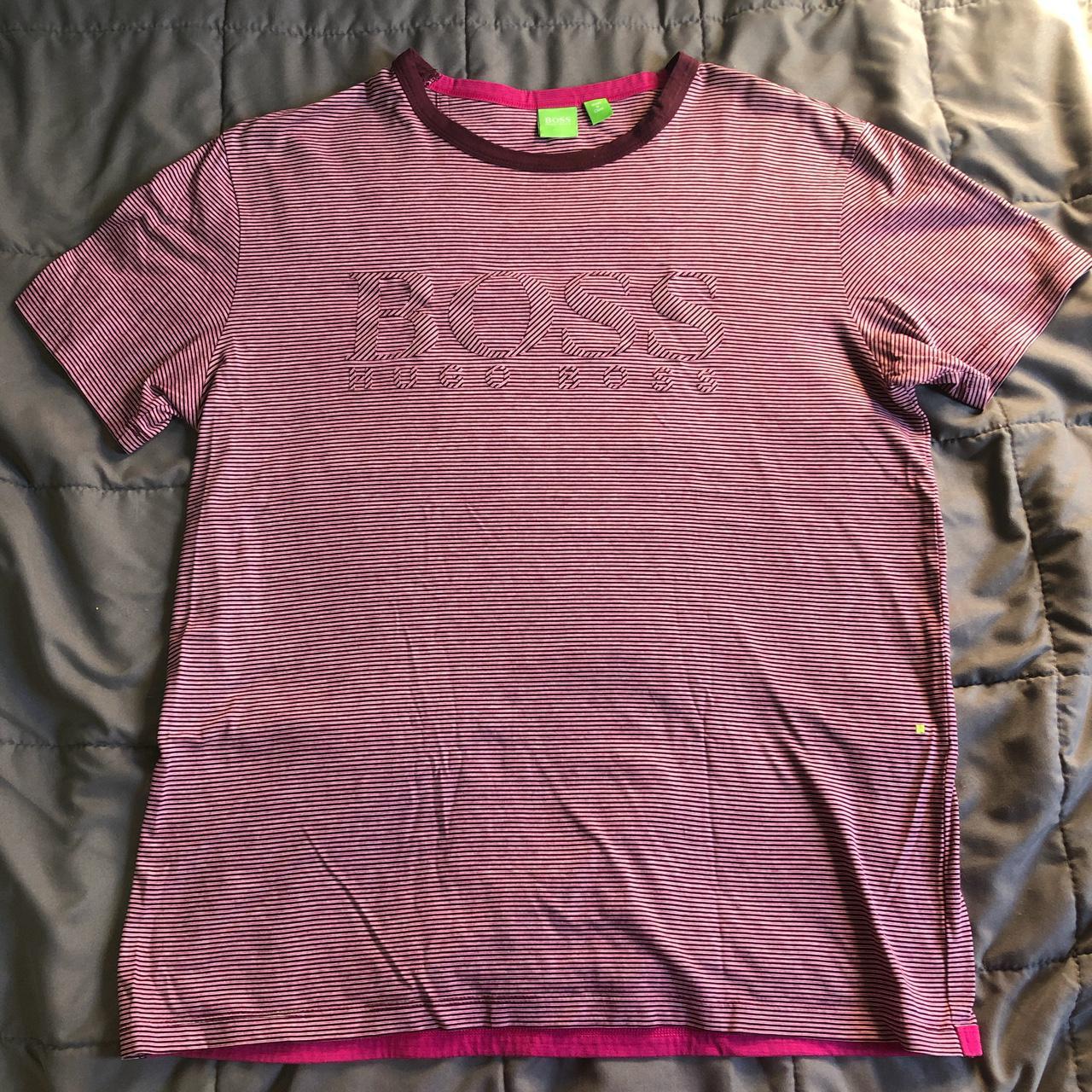 Hugo Boss striped t-shirt w/ raised