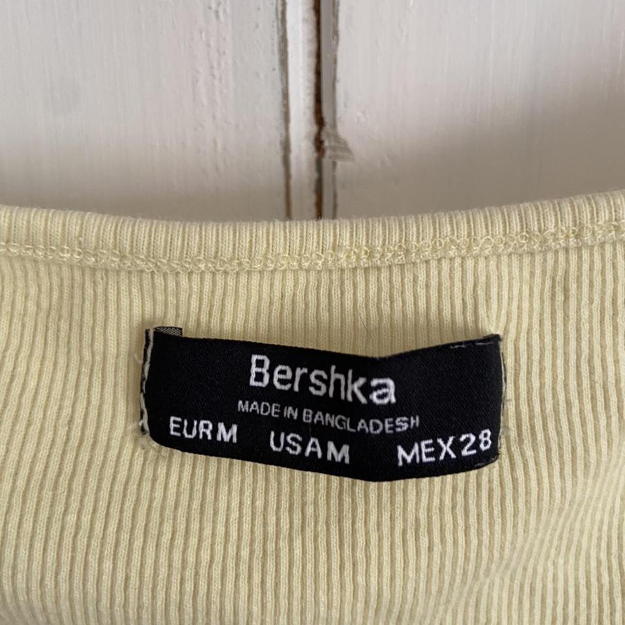Bershka v neck yellow top. Worn but still tons of... - Depop