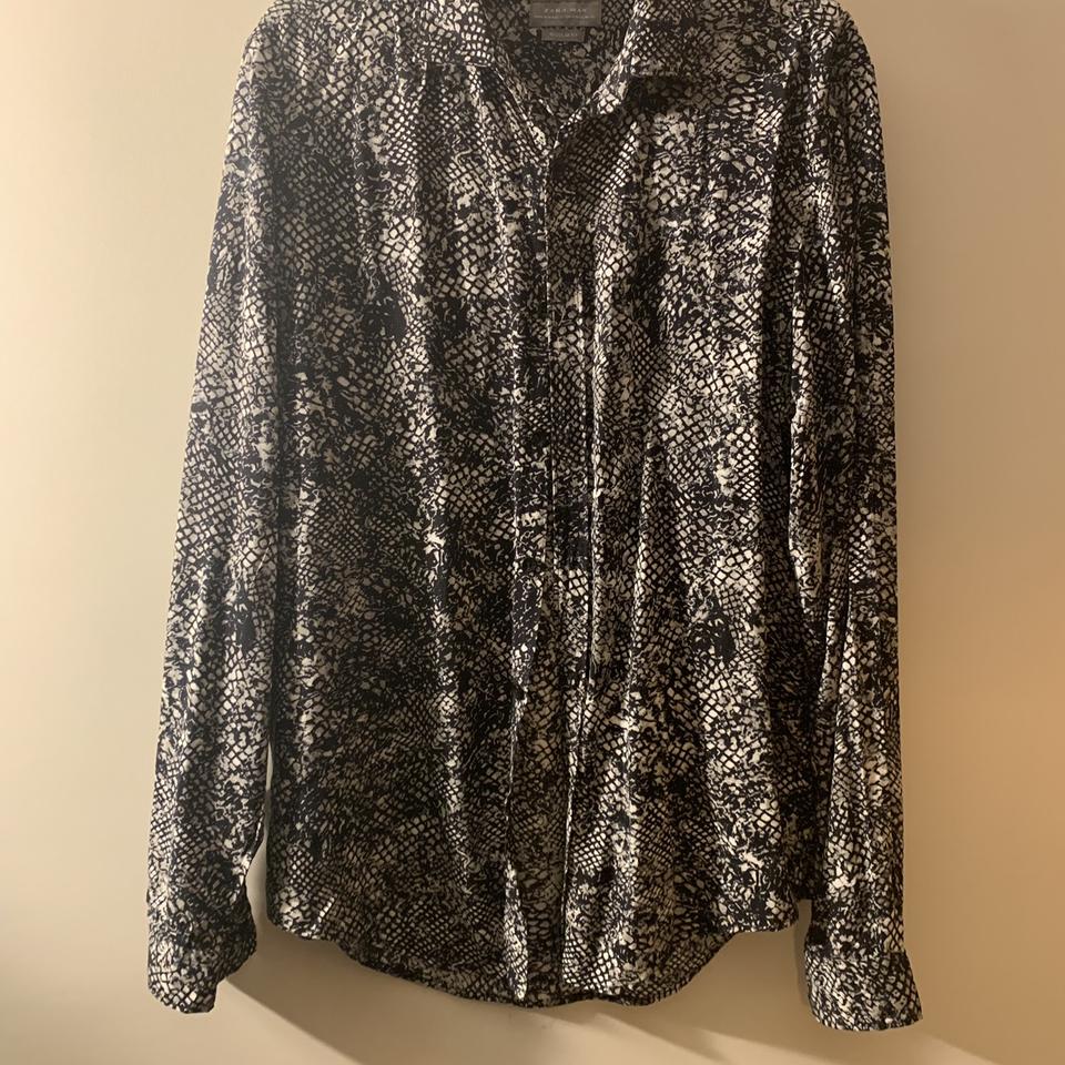 snake print shirt zara