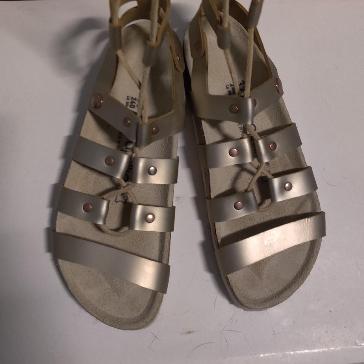 Birkenstock papillio Cleo sandal size 37 Rose gold. Depop