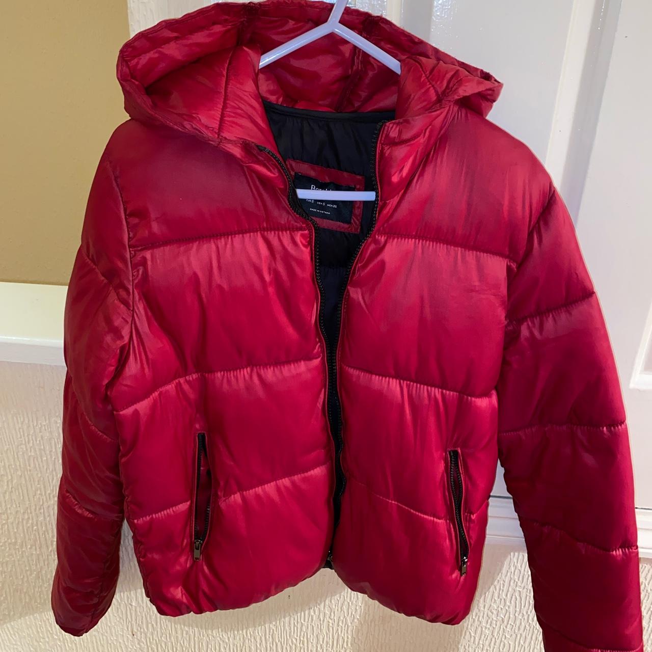 Bershka red puffer jacket Excellent condition