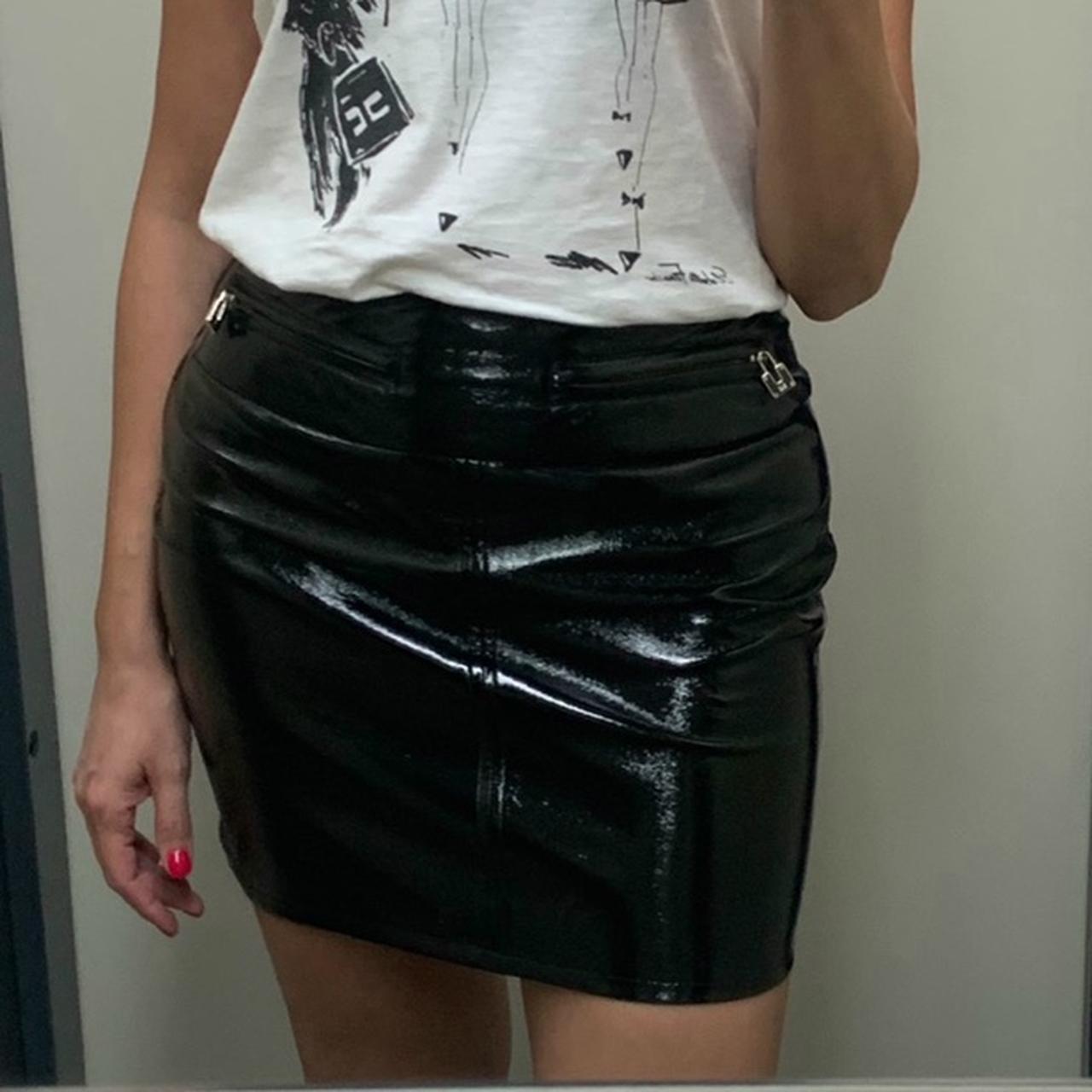 Gonna in vinile Elisabetta Franchi Depop