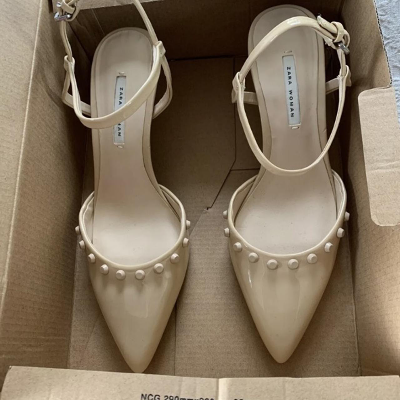 Nude on sale studded shoes