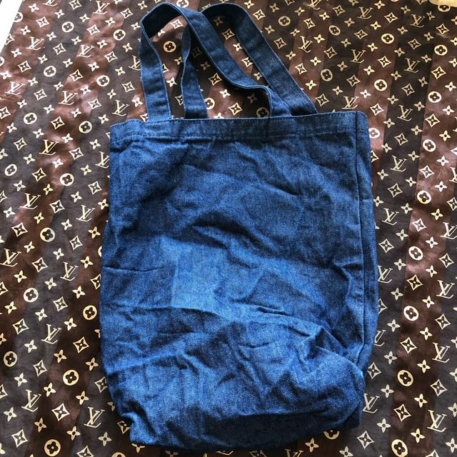 Vintage 1980s denim guess tote bag used condition - Depop
