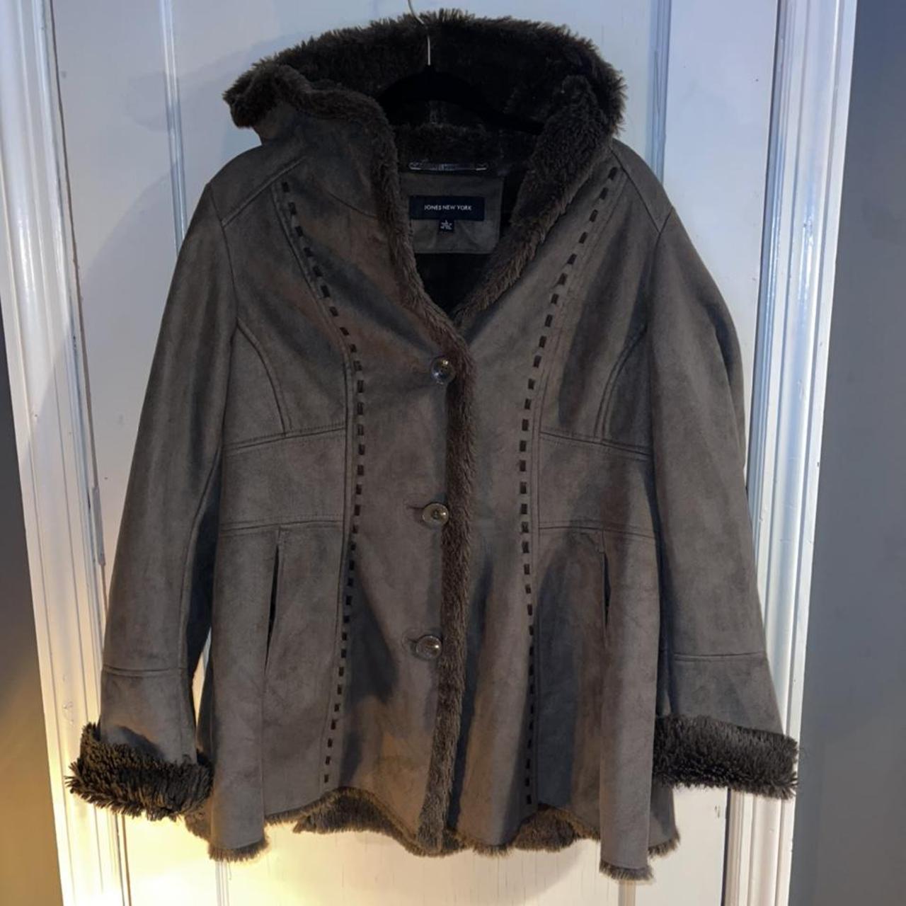 Brown Penny Lane Fur Lined Coat I’m 5’5 and this... - Depop