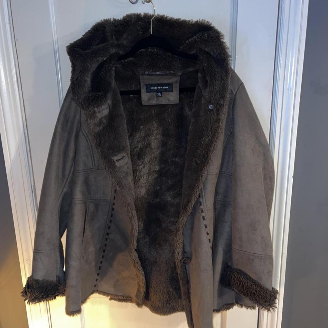 Brown Penny Lane Fur Lined Coat I’m 5’5 and this... - Depop