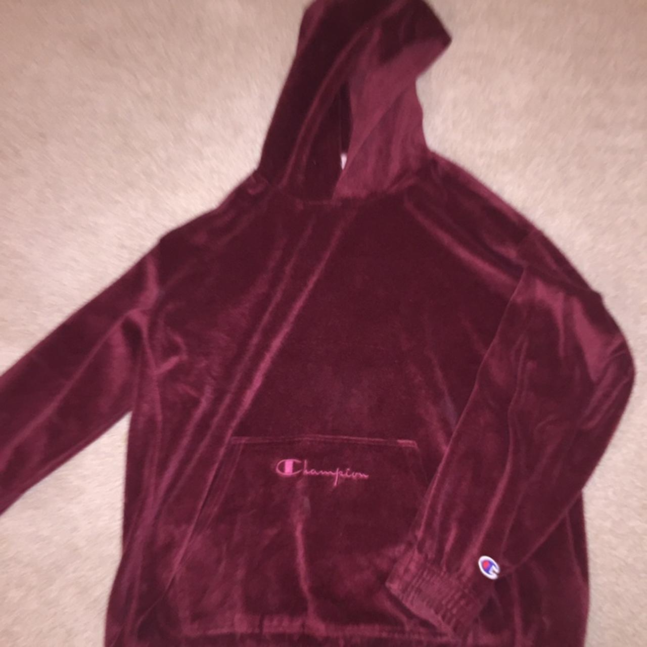 Velour store champion hoodie