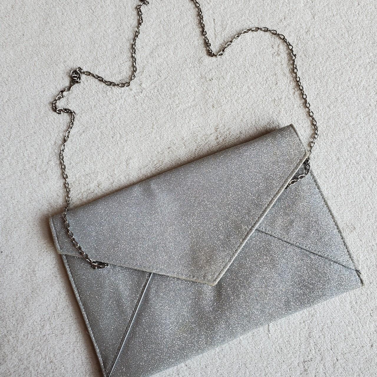 Elegant Silver Glitter Bag / Purse.... Depop