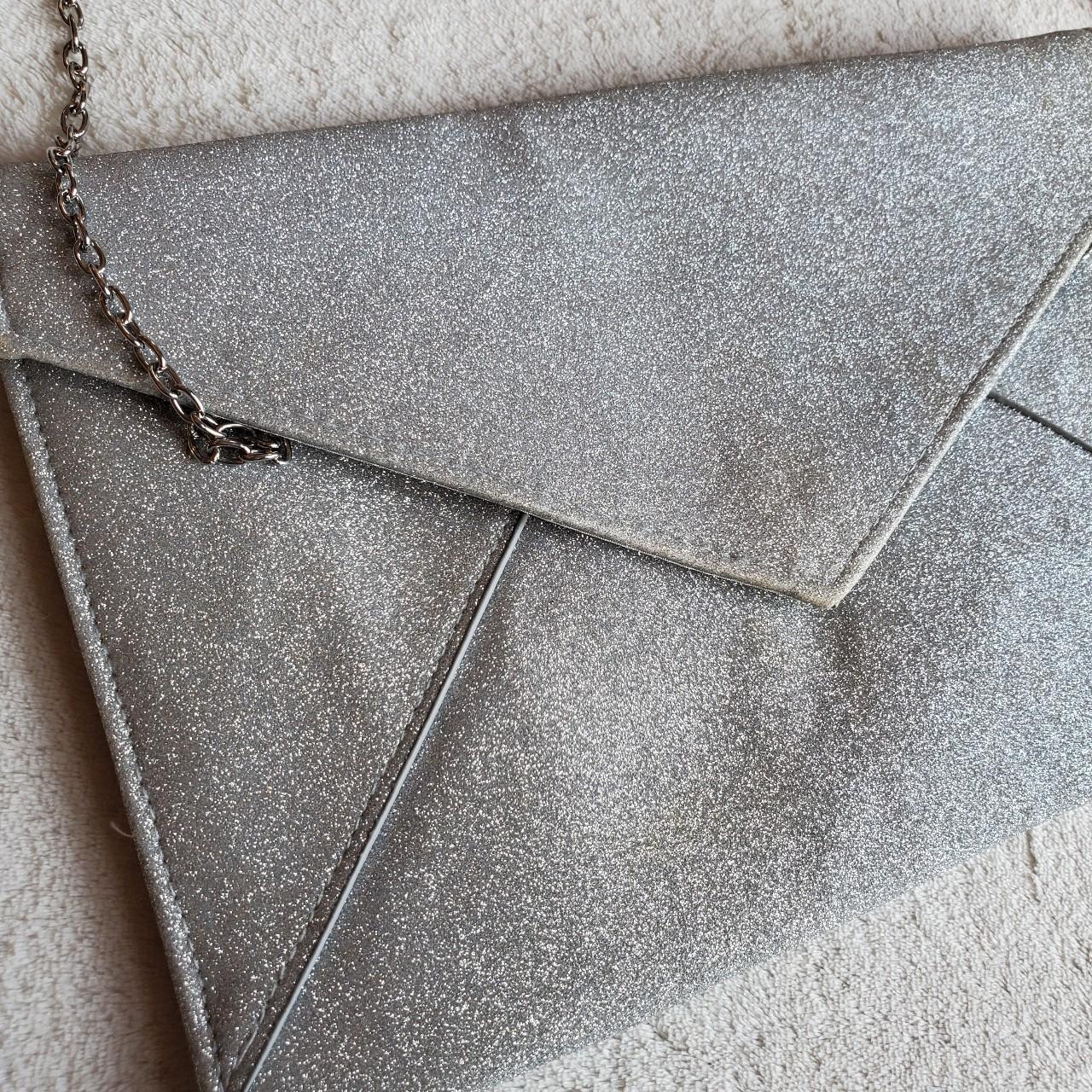 Elegant Silver Glitter Bag / Purse.... Depop