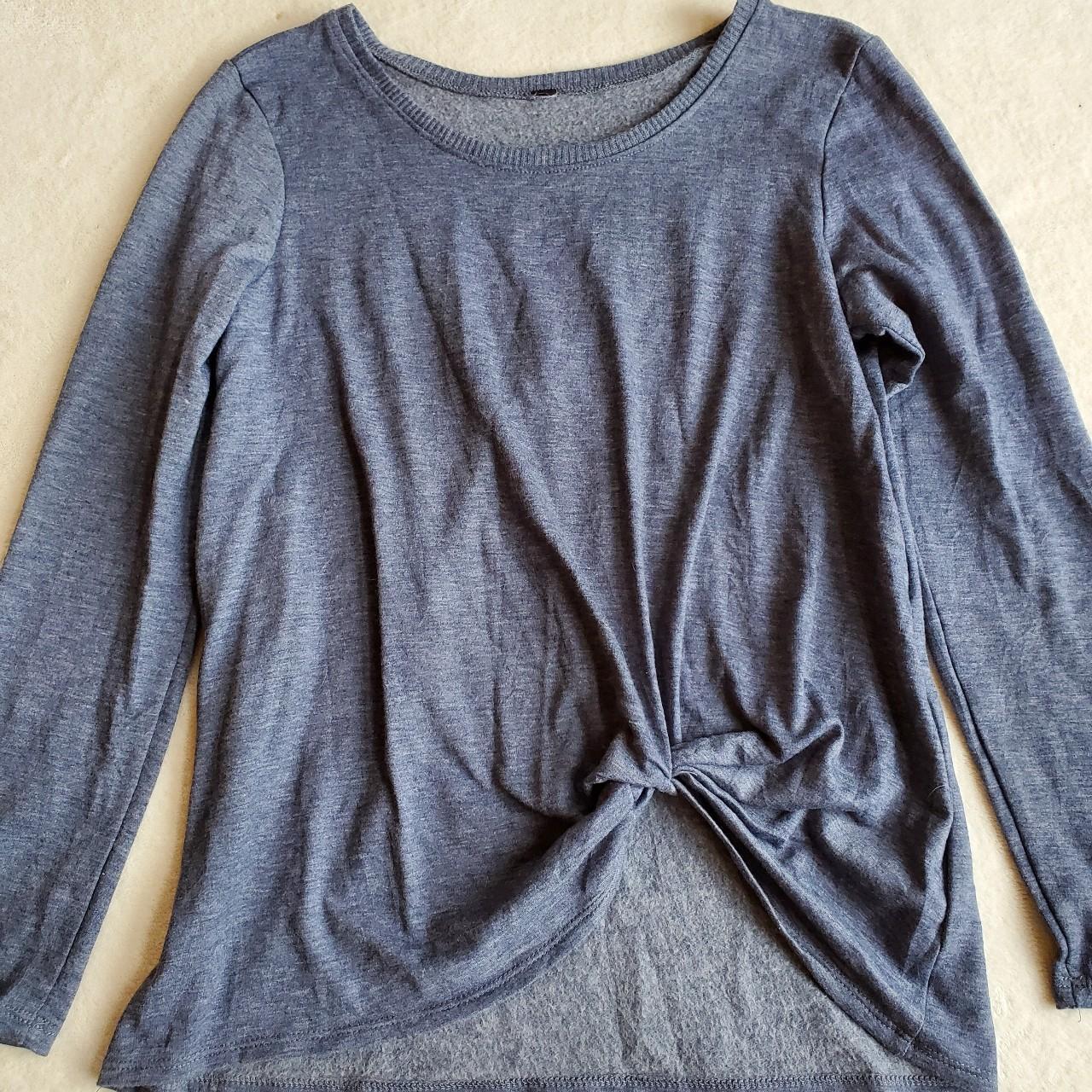 Gorgeously Soft and Comfortable Dove Grey Knot Front... - Depop