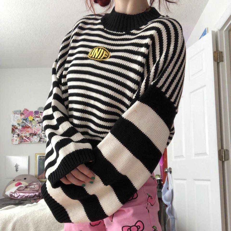 Unif deals striped sweater