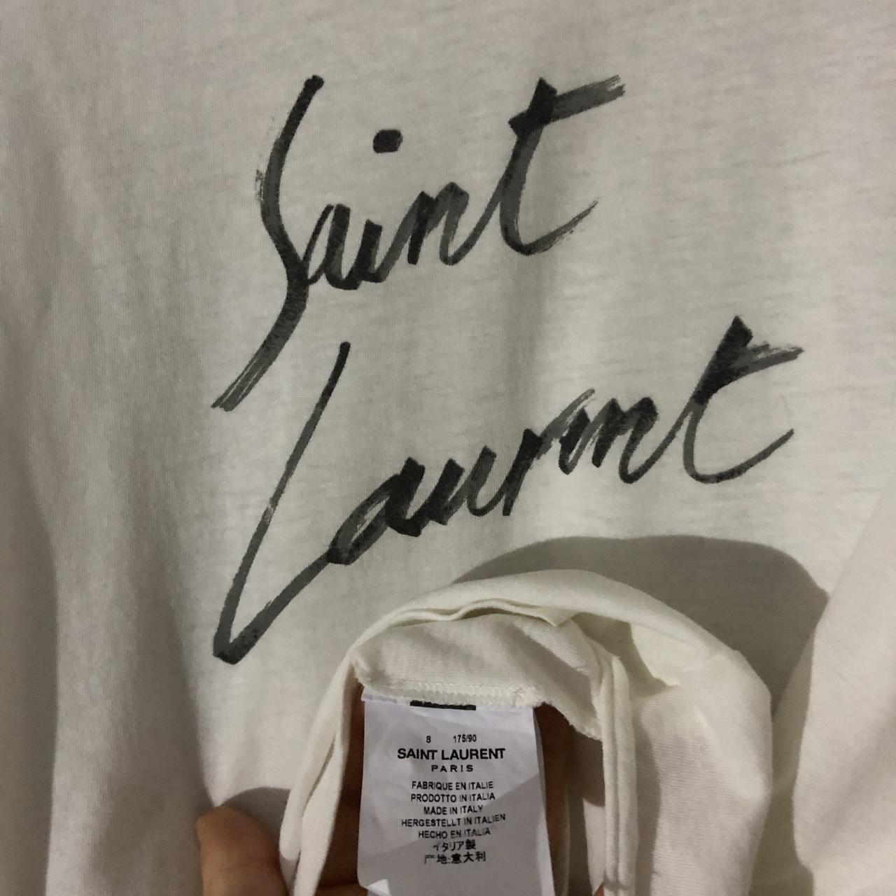 Saint Laurent signature T shirt   Size S could fit