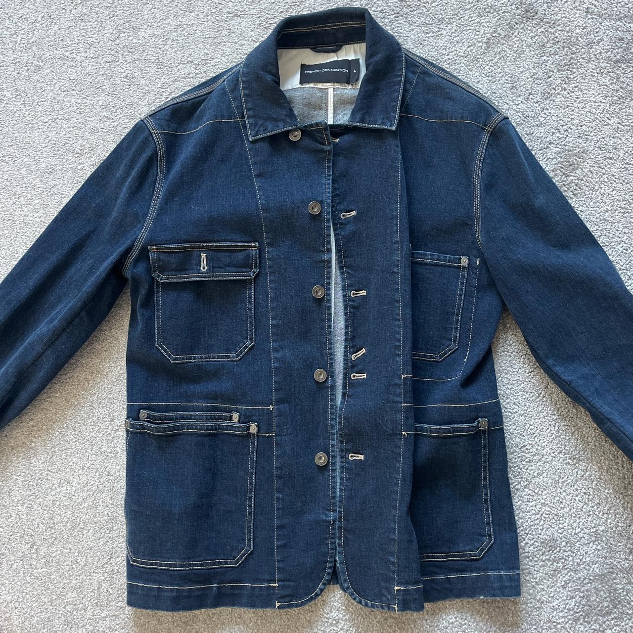 Mens French connection denim jacket in large.... - Depop