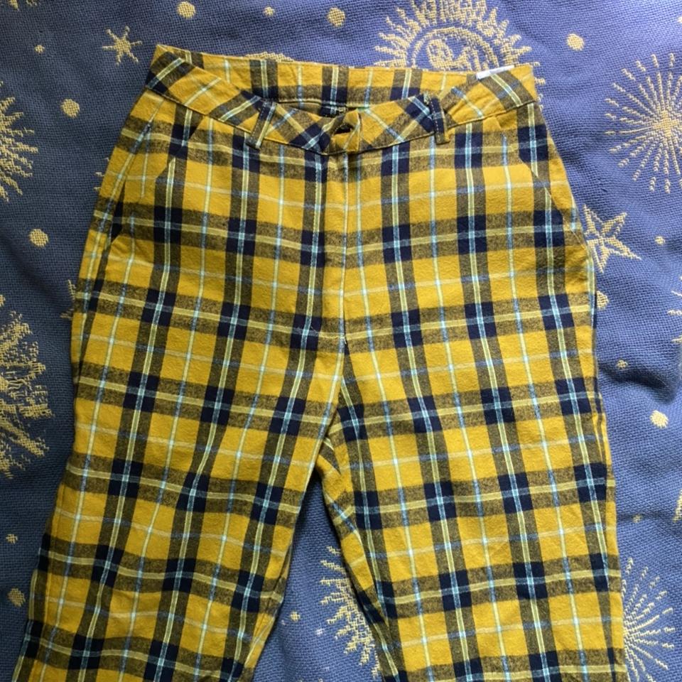 Unif yellow deals plaid pants